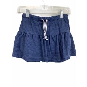 Cat & Jack Heathered Blue Drawstring Skirt L 10/12